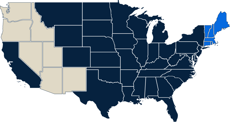 map of the United State