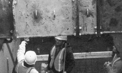 black and white construction video
