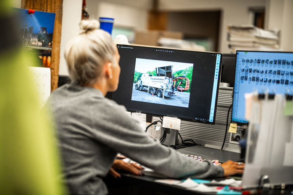worker on computer
