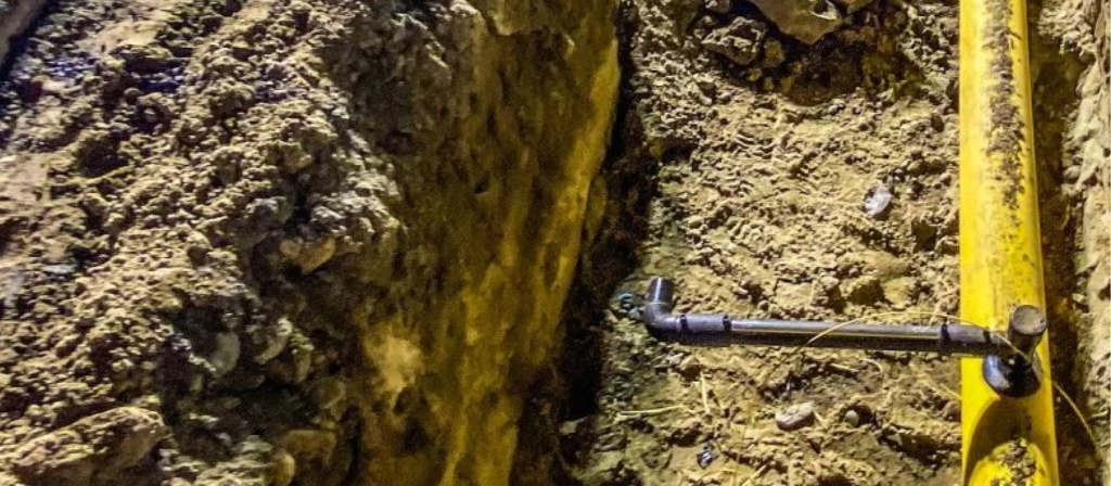 dug trench 